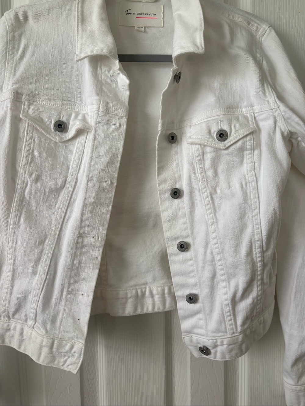 Vince Camuto White Denim Jacket